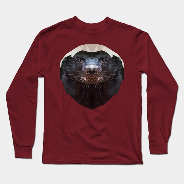 Honey badger Long Sleeve T-Shirt by Edwardmhz